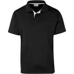 Kids Tournament Golf Shirt Black